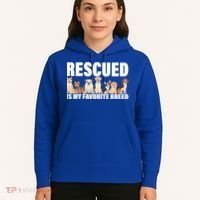 Rescued Is My Favorite Breed Hoodie thumb 5