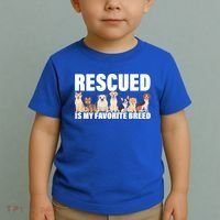 Rescued Is My Favorite Breed Toddler T-Shirt thumb 2