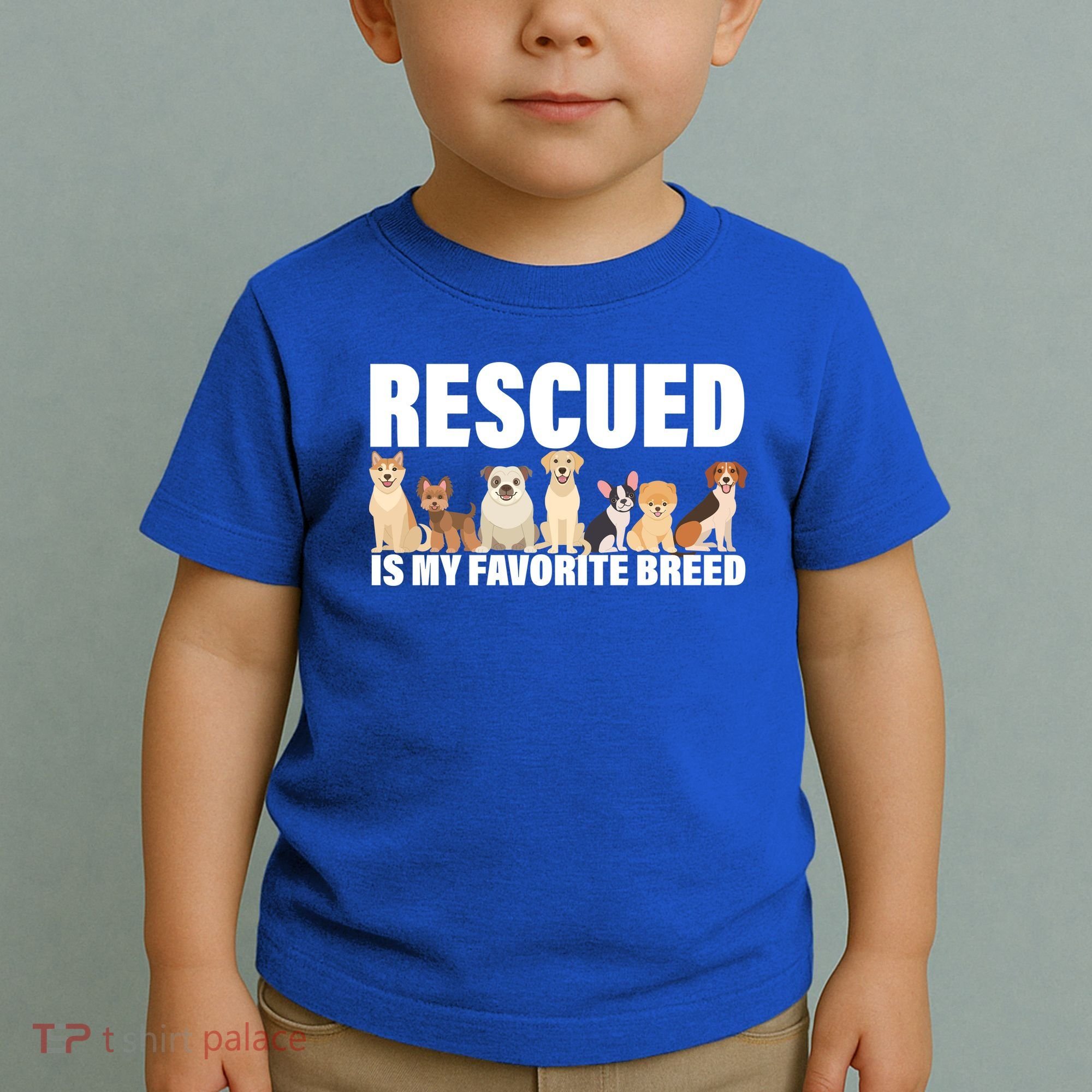 Rescued Is My Favorite Breed Toddler T-Shirt