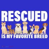 Rescued Is My Favorite Breed Women's Long Sleeve Shirt thumb 2