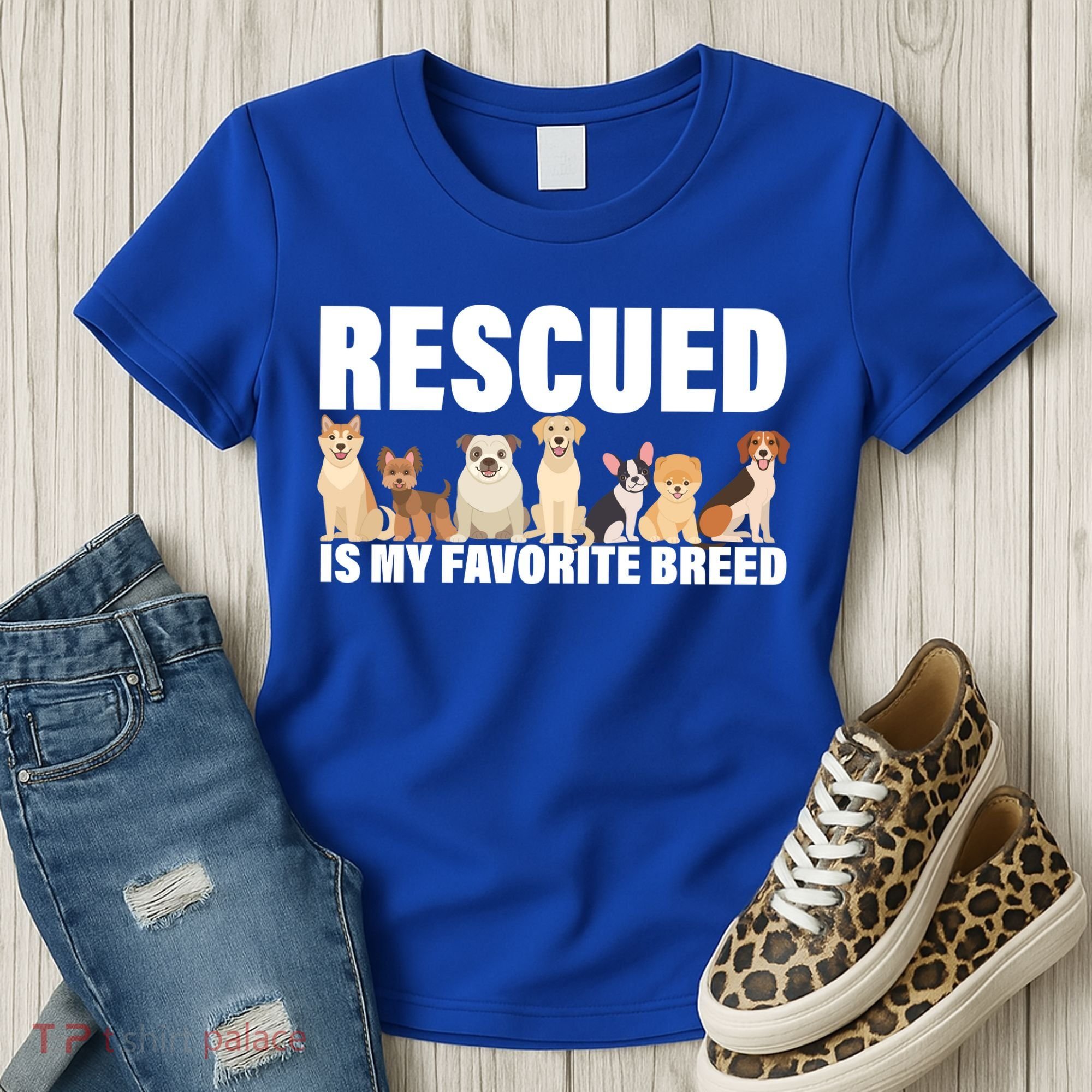 Rescued Is My Favorite Breed Women's T-Shirt