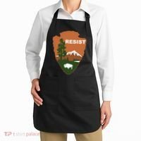 Resist. Earth DayNational Park Rangers Spoof Logo Apron thumb 2