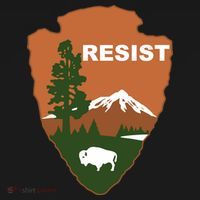 Resist. Earth DayNational Park Rangers Spoof Logo Bucket Hat thumb 4
