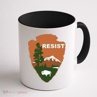 Resist. Earth DayNational Park Rangers Spoof Logo Coffee Mug thumb 1
