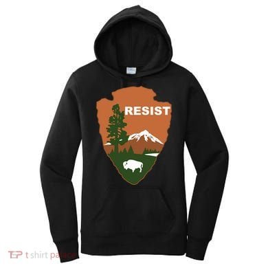 Resist. Earth DayNational Park Rangers Spoof Logo Women's Hoodie