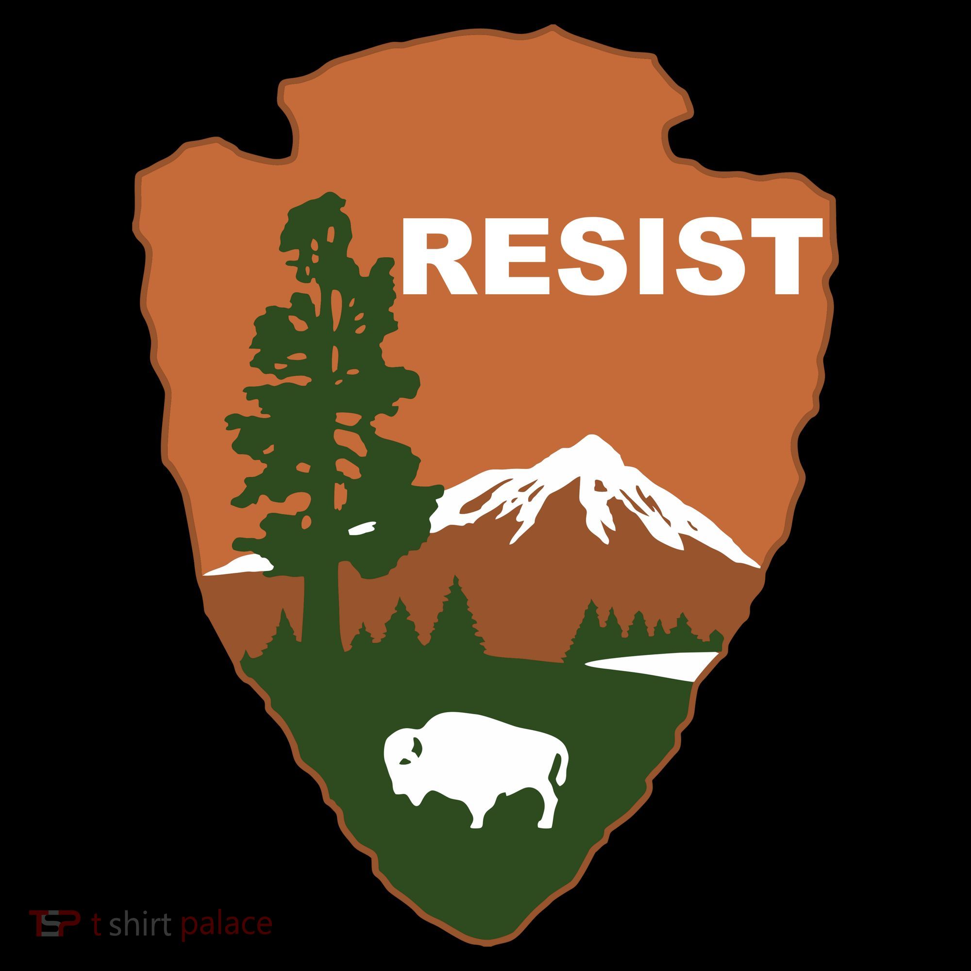 Resist. Earth DayNational Park Rangers Spoof Logo Women's Hoodie