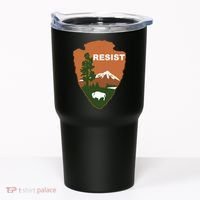Resist. Earth DayNational Park Rangers Spoof Logo Tumbler thumb 0