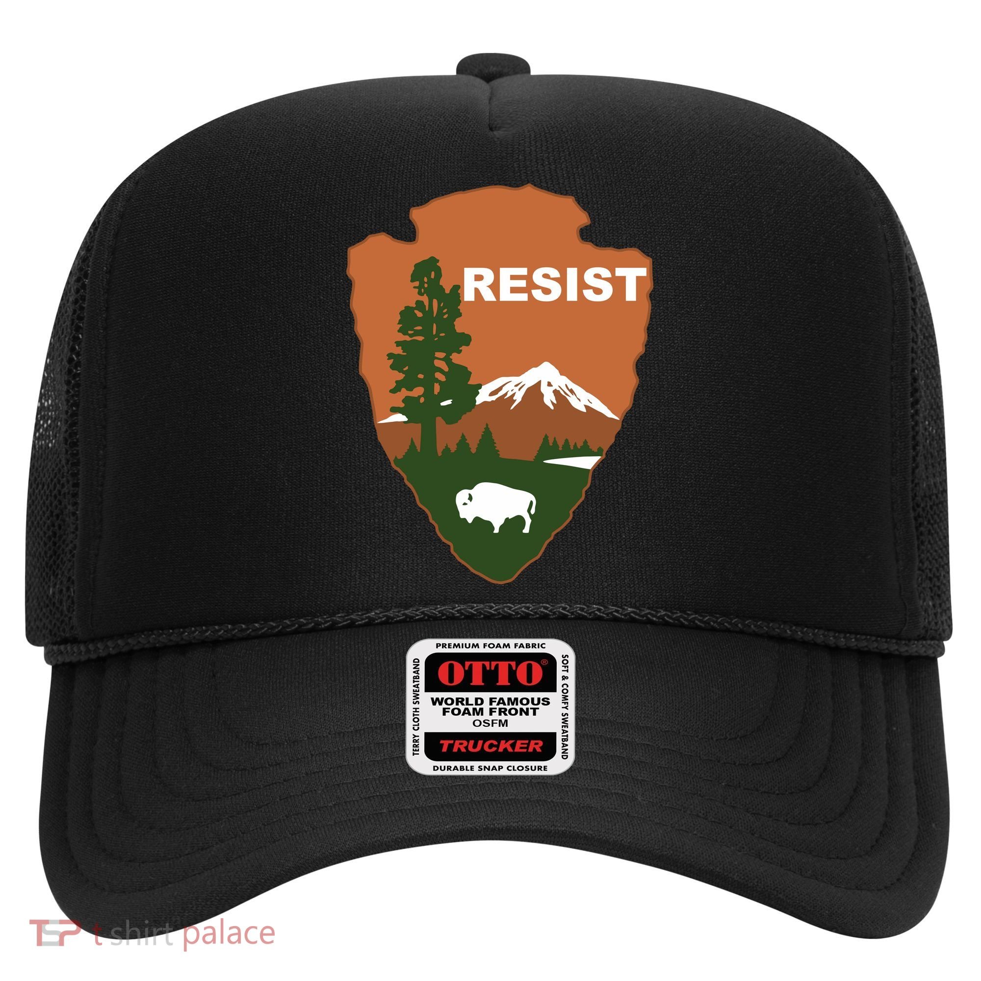 Resist. Earth DayNational Park Rangers Spoof Logo Hat