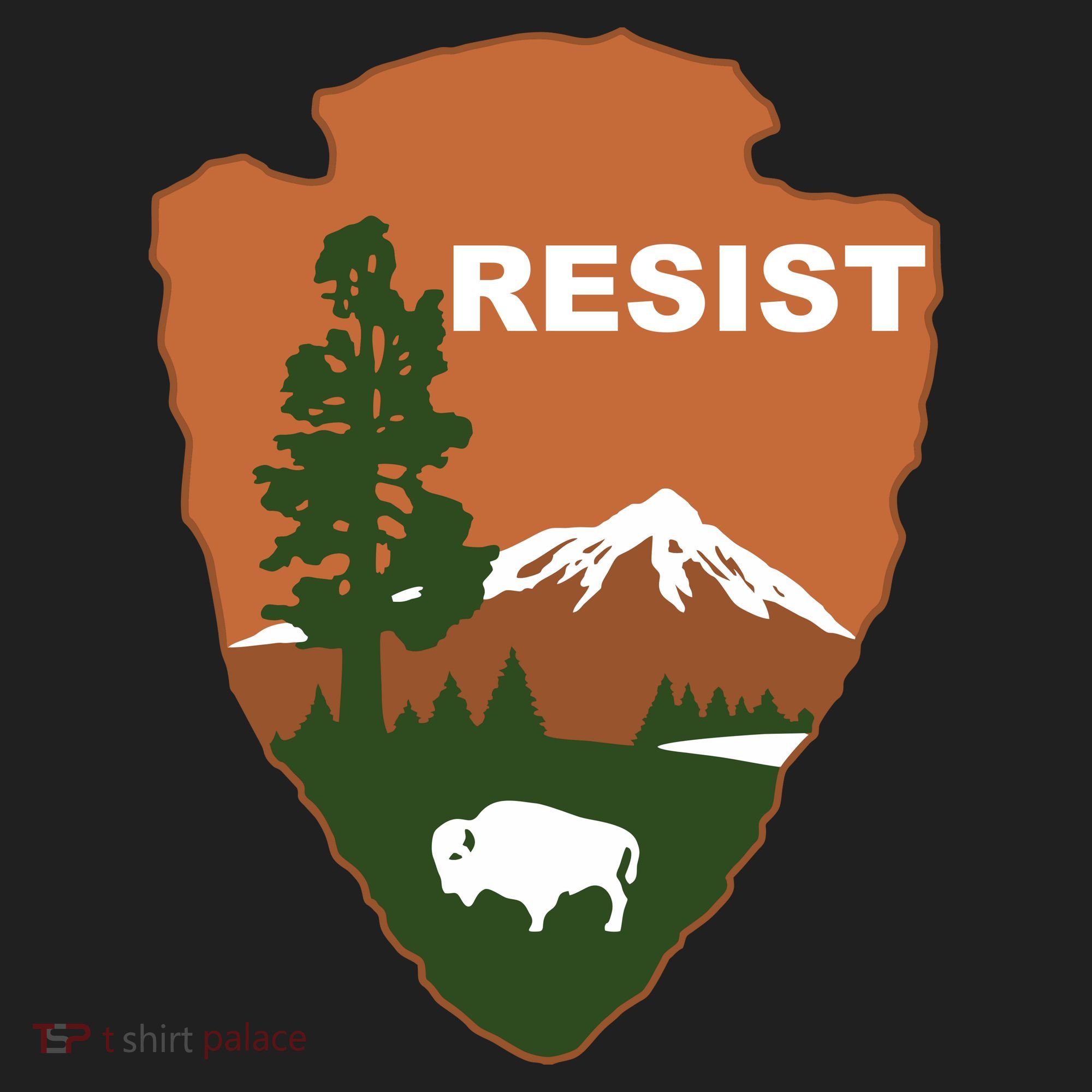 Resist. Earth DayNational Park Rangers Spoof Logo Hat