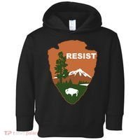 Resist. Earth DayNational Park Rangers Spoof Logo Toddler Hoodie thumb 0