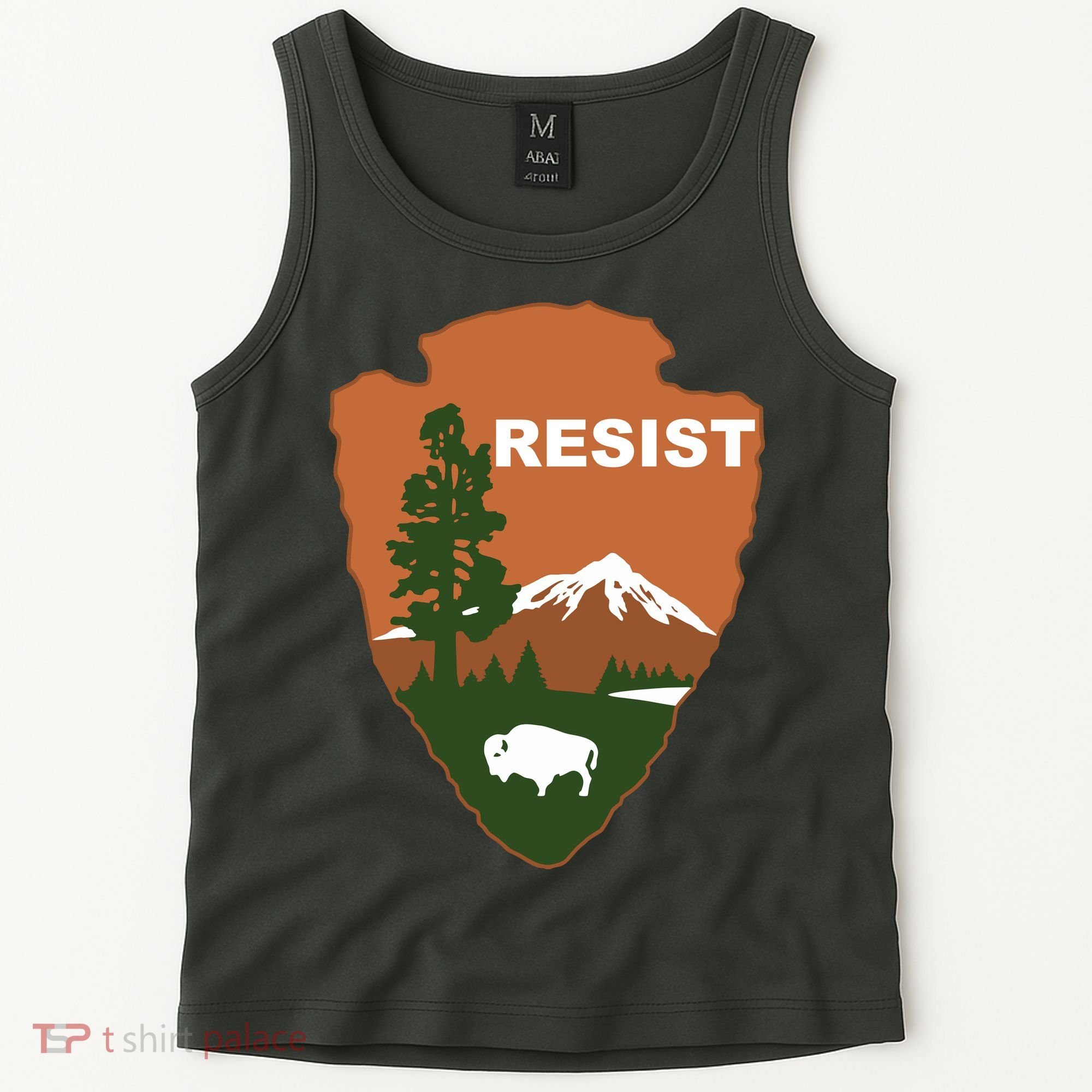 Resist. Earth DayNational Park Rangers Spoof Logo Tank Top