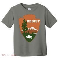 Resist. Earth DayNational Park Rangers Spoof Logo Toddler T-Shirt thumb 0