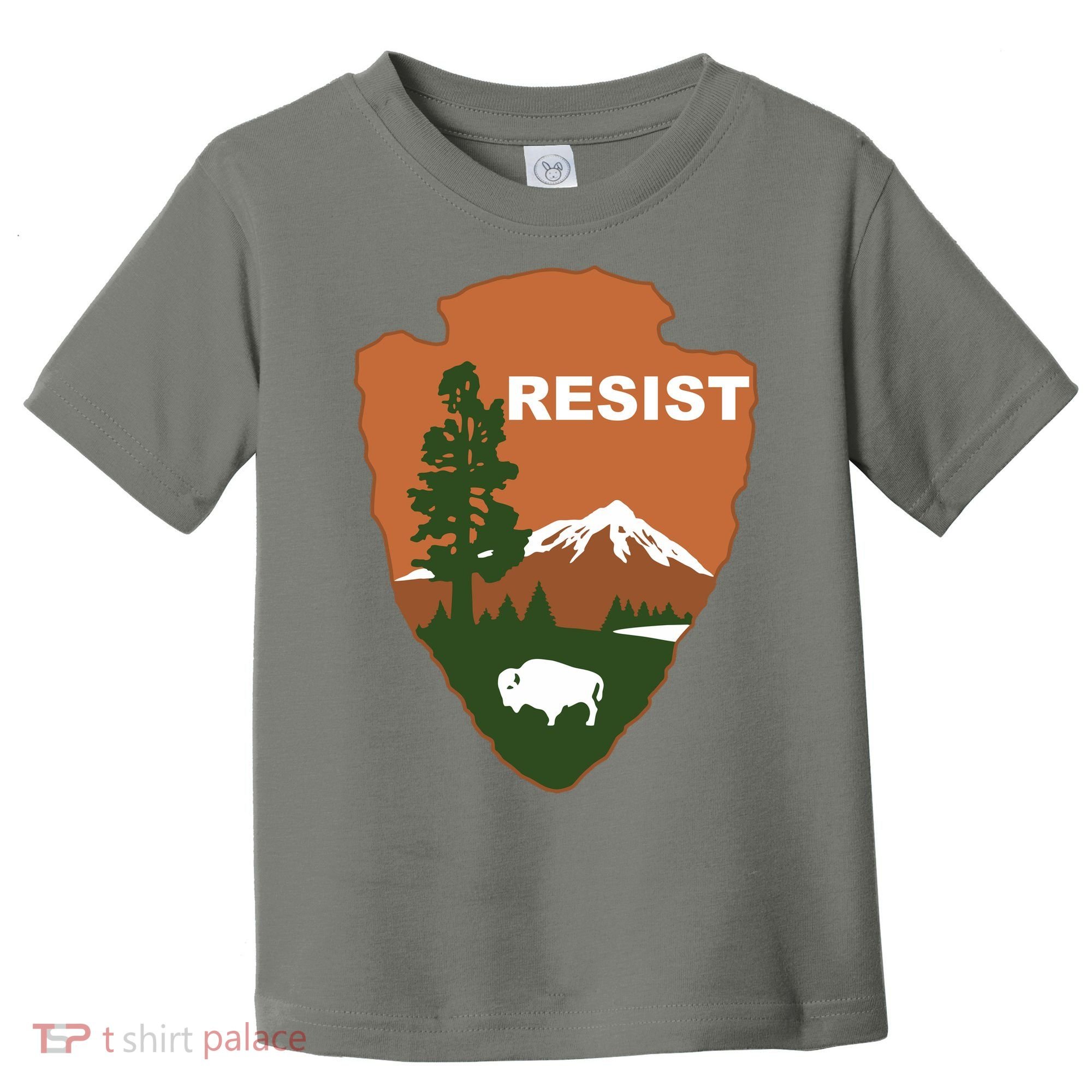 Resist. Earth DayNational Park Rangers Spoof Logo Toddler T-Shirt