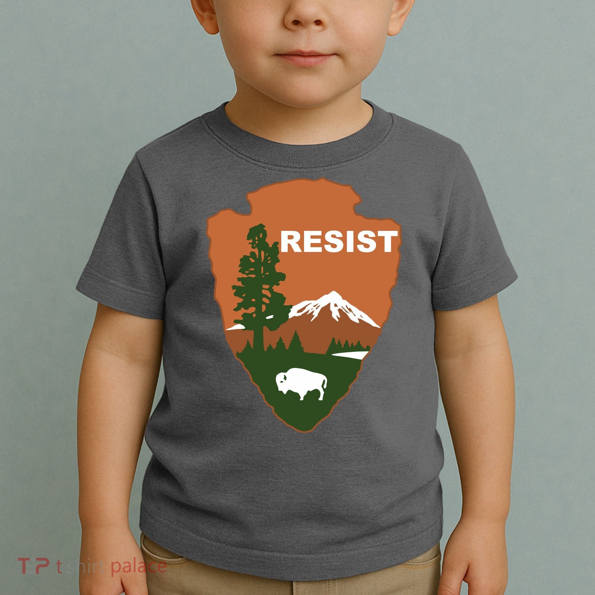Resist. Earth DayNational Park Rangers Spoof Logo Toddler T-Shirt