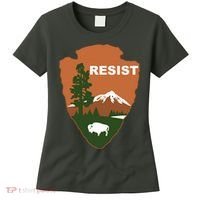 Resist. Earth DayNational Park Rangers Spoof Logo Women's T-Shirt thumb 0