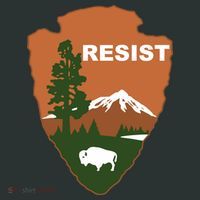 Resist. Earth DayNational Park Rangers Spoof Logo Kids T-Shirt thumb 4
