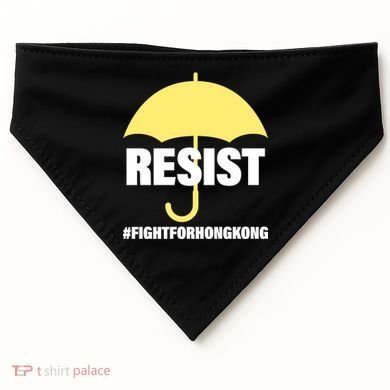 Resist. Fight For Hong Kong USA-Made Doggie Bandana
