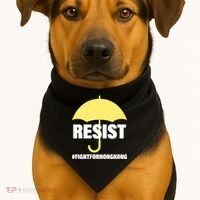 Resist. Fight For Hong Kong USA-Made Doggie Bandana thumb 1