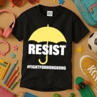 Resist. Fight For Hong Kong Kids T-Shirt thumb 3