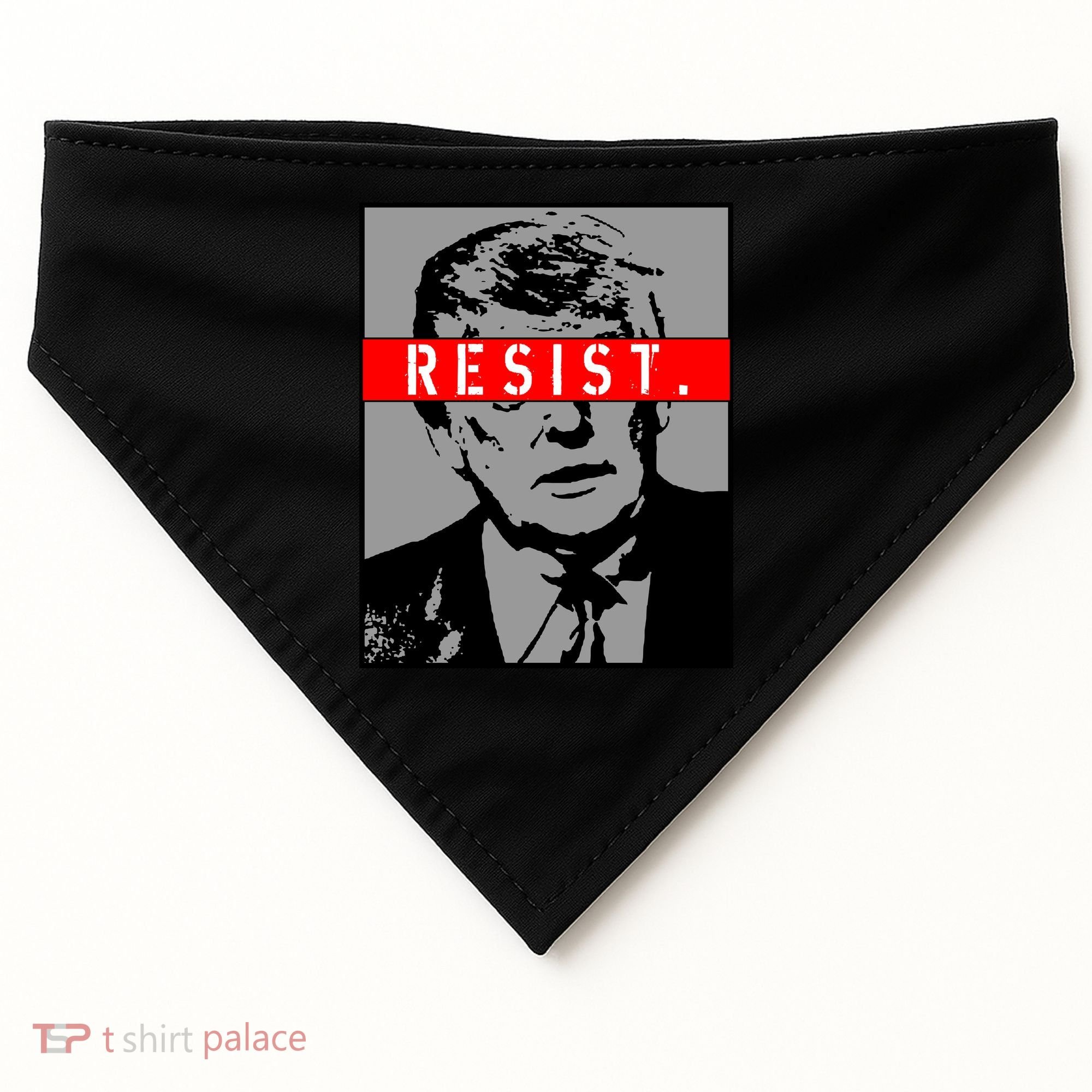 Resist. President Donald Trump Anti Trump The Resistance USA-Made Doggie Bandana
