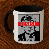 Resist. President Donald Trump Anti Trump The Resistance Coffee Mug thumb 2