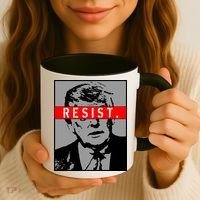 Resist. President Donald Trump Anti Trump The Resistance Coffee Mug thumb 3