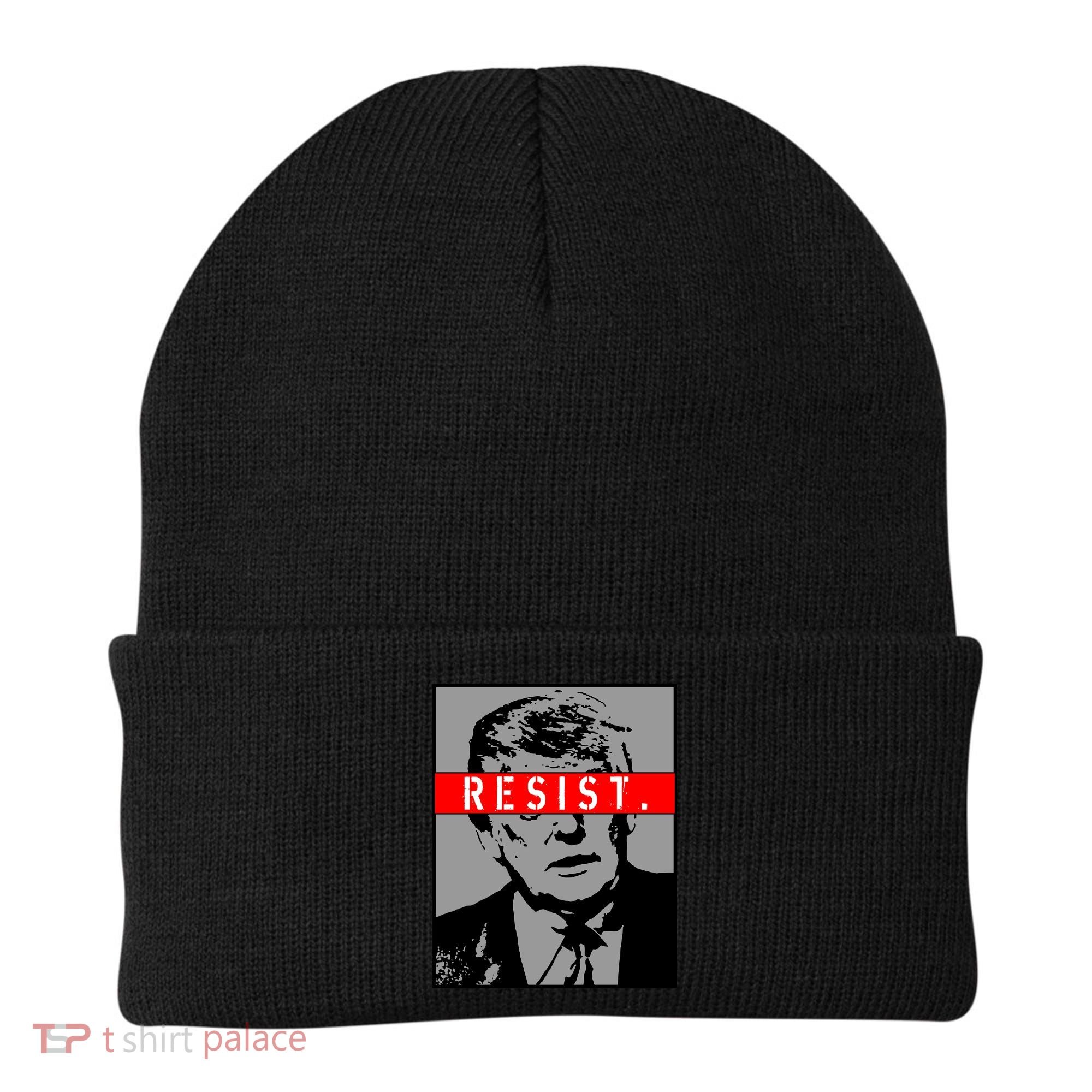 Resist. President Donald Trump Anti Trump The Resistance Beanie