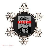 Resist. President Donald Trump Anti Trump The Resistance Ornament thumb 0