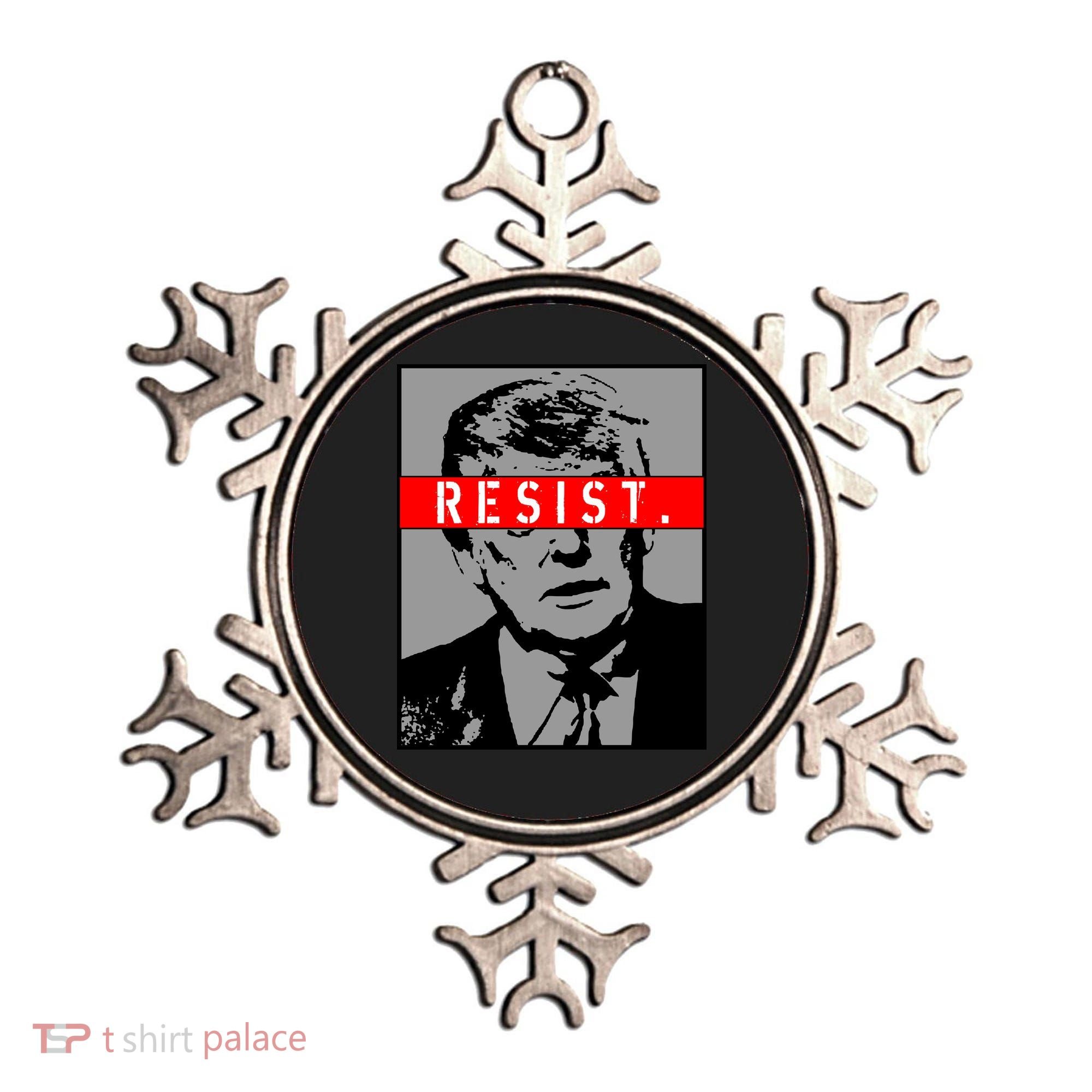 Resist. President Donald Trump Anti Trump The Resistance Ornament