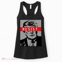Resist. President Donald Trump Anti Trump The Resistance Women's Tank Top thumb 0