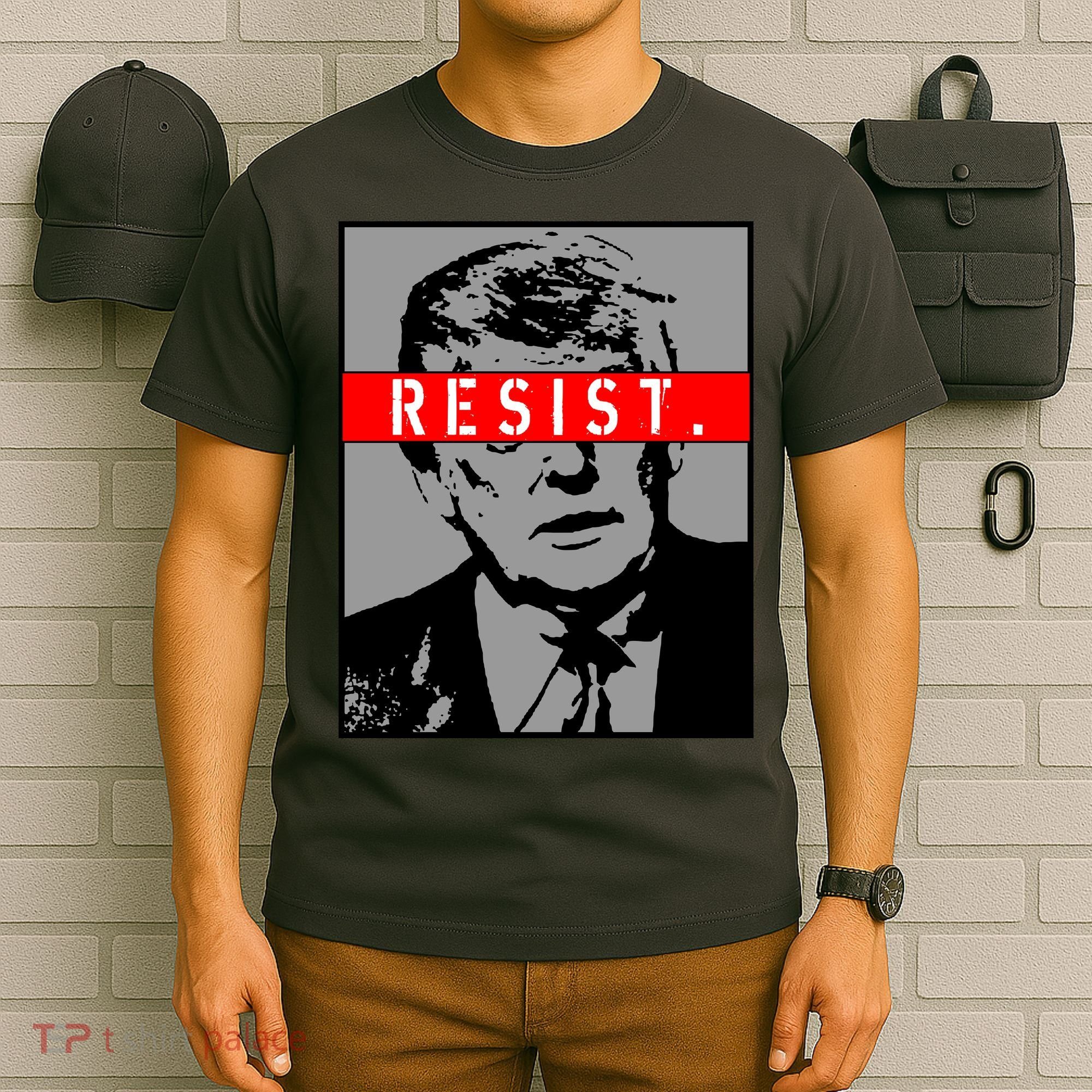Resist. President Donald Trump Anti Trump The Resistance T-Shirt