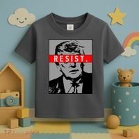 Resist. President Donald Trump Anti Trump The Resistance Toddler T-Shirt thumb 3