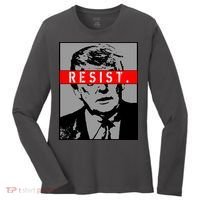 Resist. President Donald Trump Anti Trump The Resistance Women's Long Sleeve Shirt thumb 0