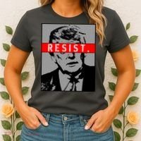 Resist. President Donald Trump Anti Trump The Resistance Women's T-Shirt thumb 2