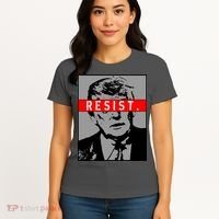 Resist. President Donald Trump Anti Trump The Resistance Women's T-Shirt thumb 4