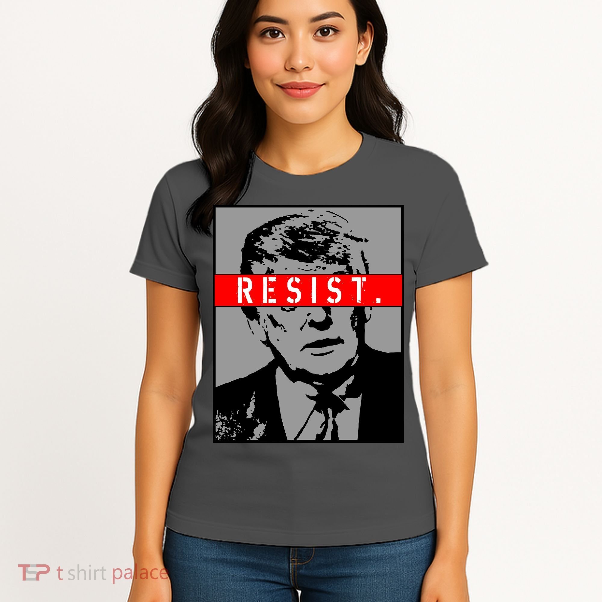 Resist. President Donald Trump Anti Trump The Resistance Women's T-Shirt