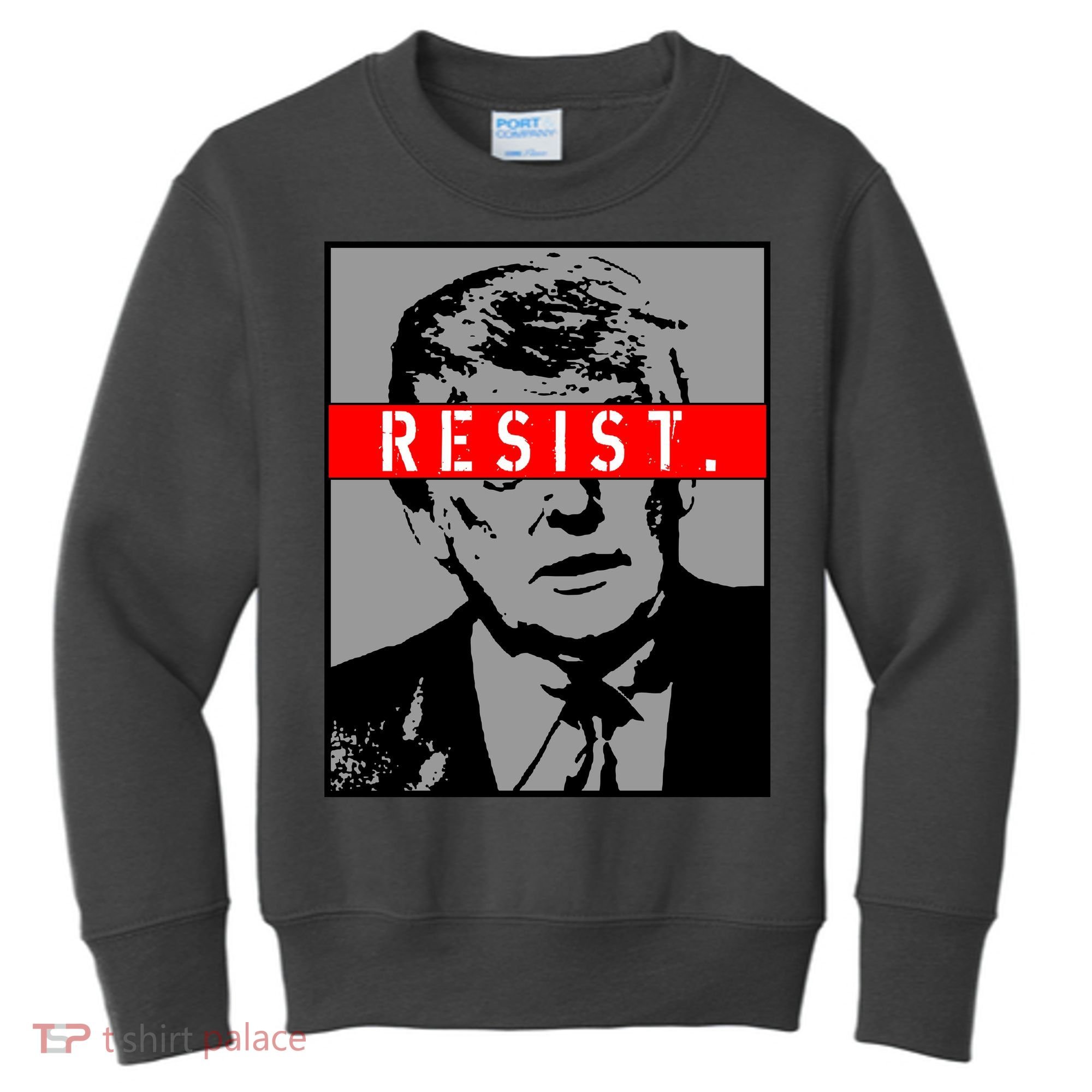 Resist. President Donald Trump Anti Trump The Resistance Kids Sweatshirt