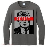 Resist. President Donald Trump Anti Trump The Resistance Kids Long Sleeve Shirt thumb 0