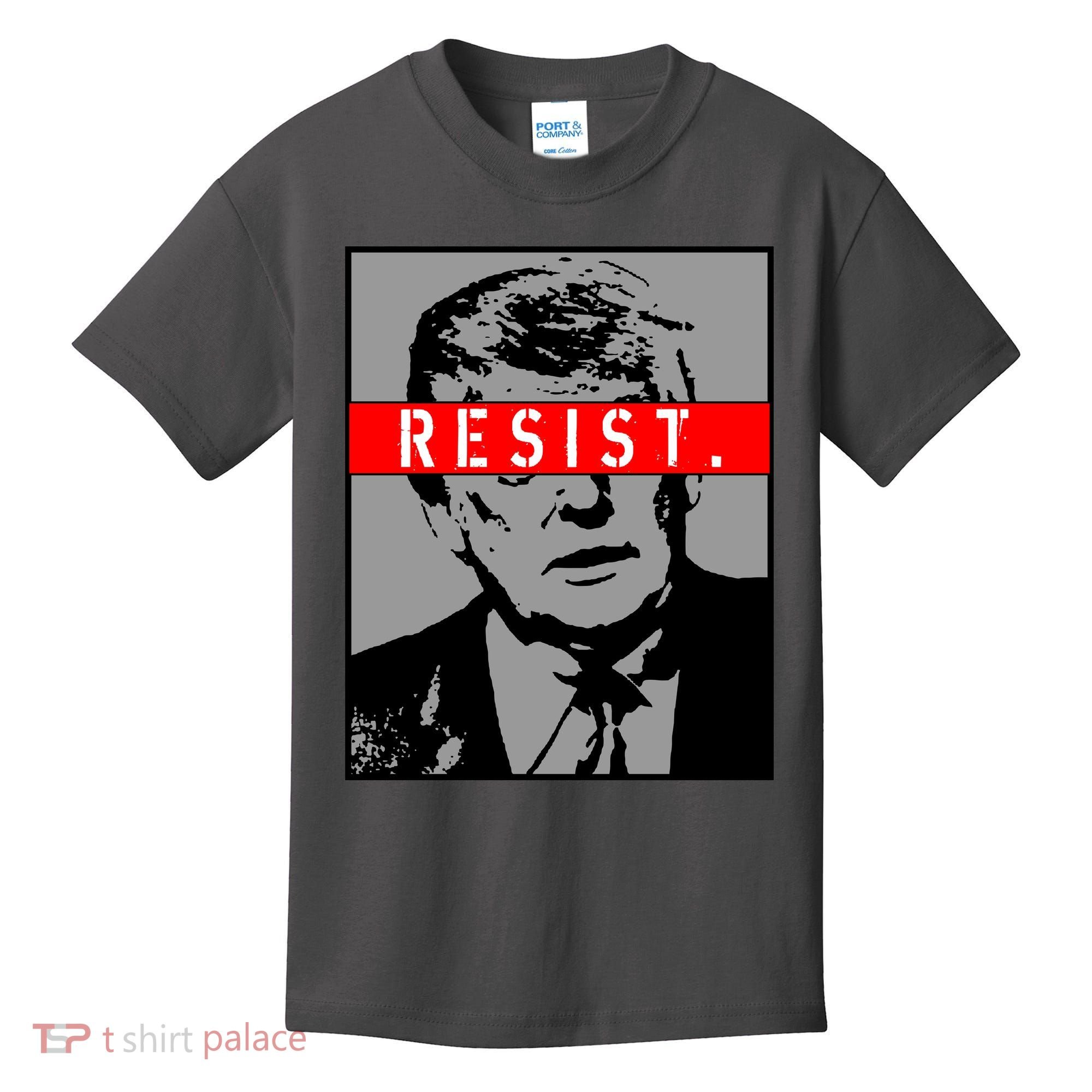 Resist. President Donald Trump Anti Trump The Resistance Kids T-Shirt