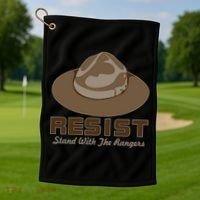 Resist. Stand With the Rangers National Parks Golf Towel thumb 1