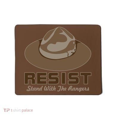 Resist. Stand With the Rangers National Parks Mousepad