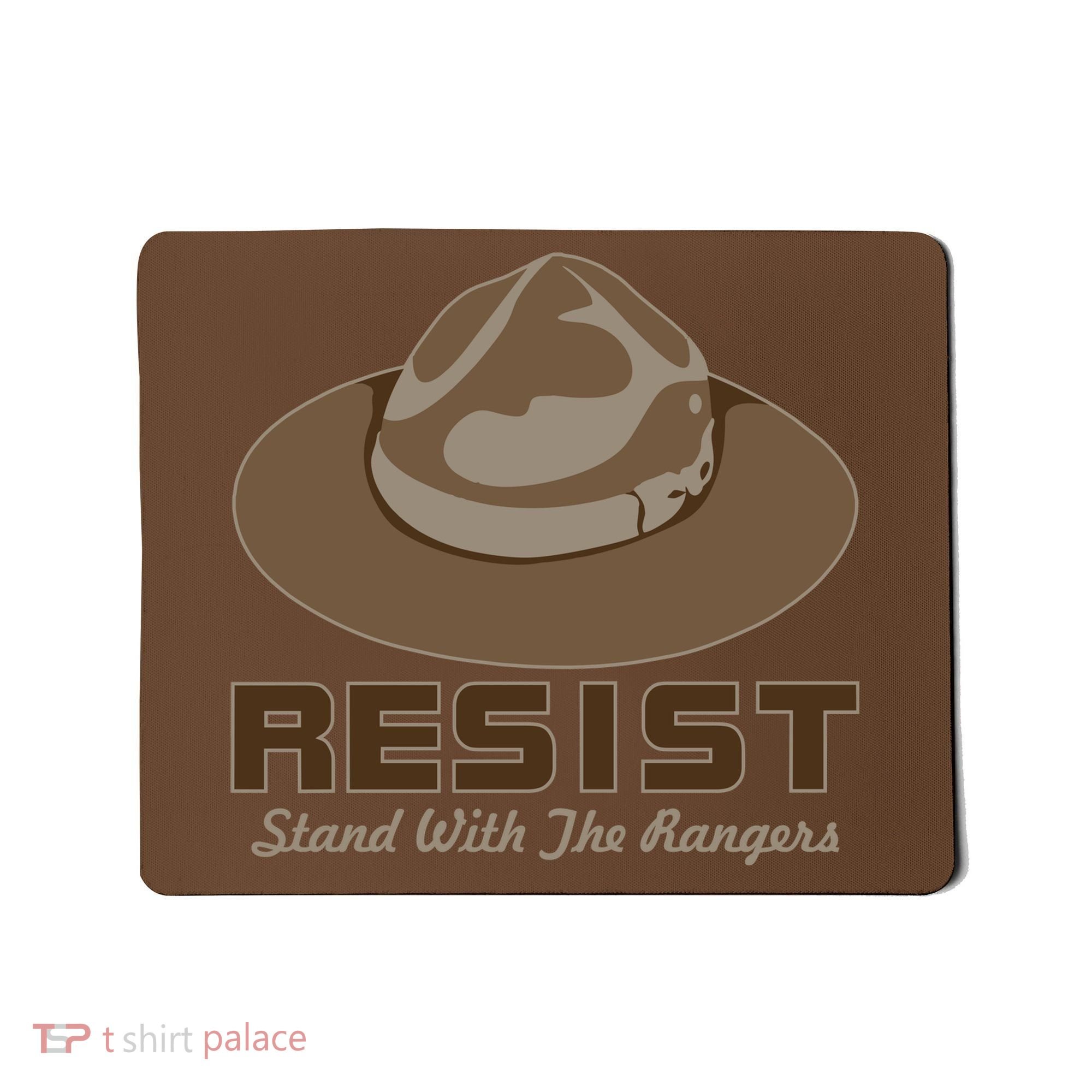 Resist. Stand With the Rangers National Parks Mousepad