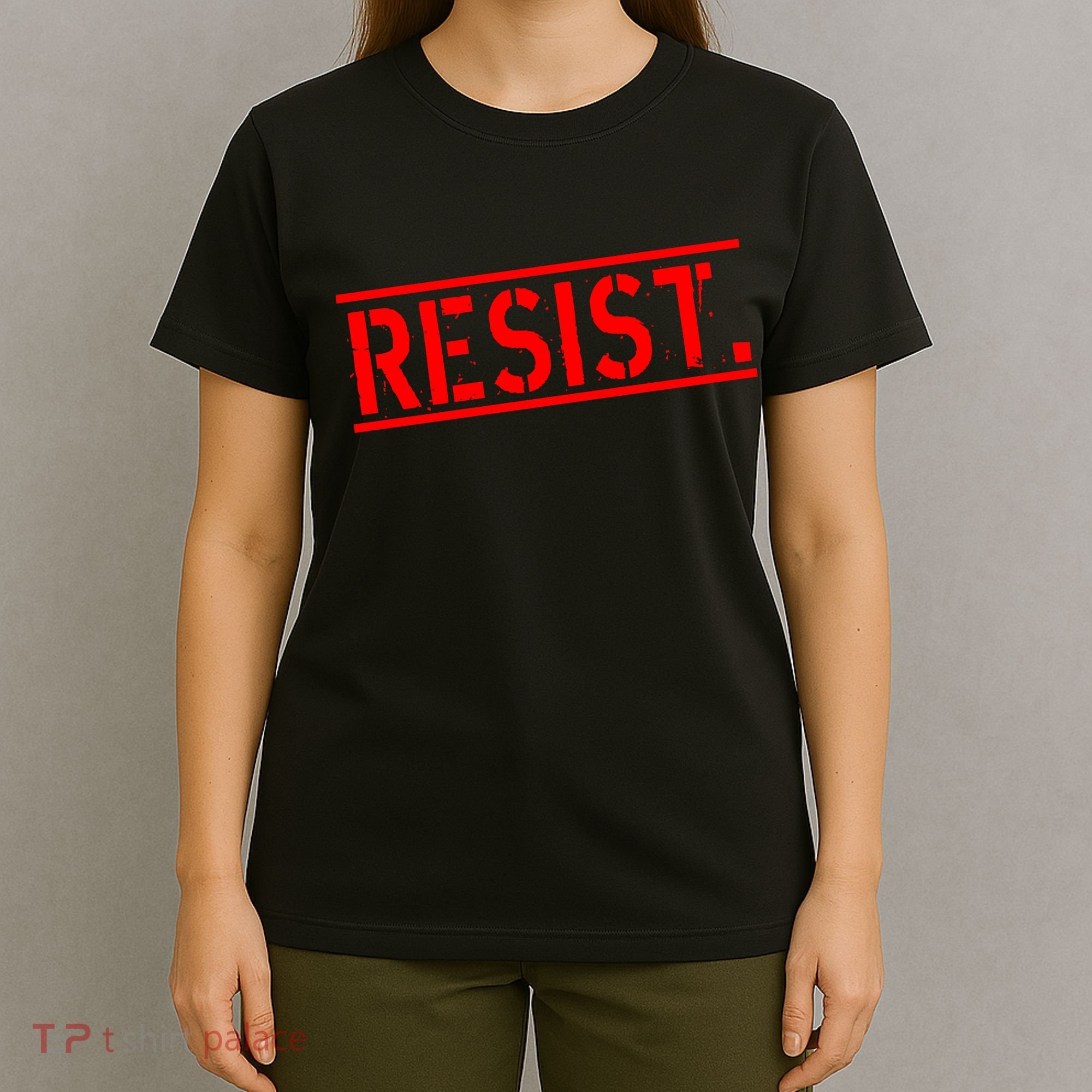 Resist. Vintage Army Stamp Anti Trump Resistance T-Shirt