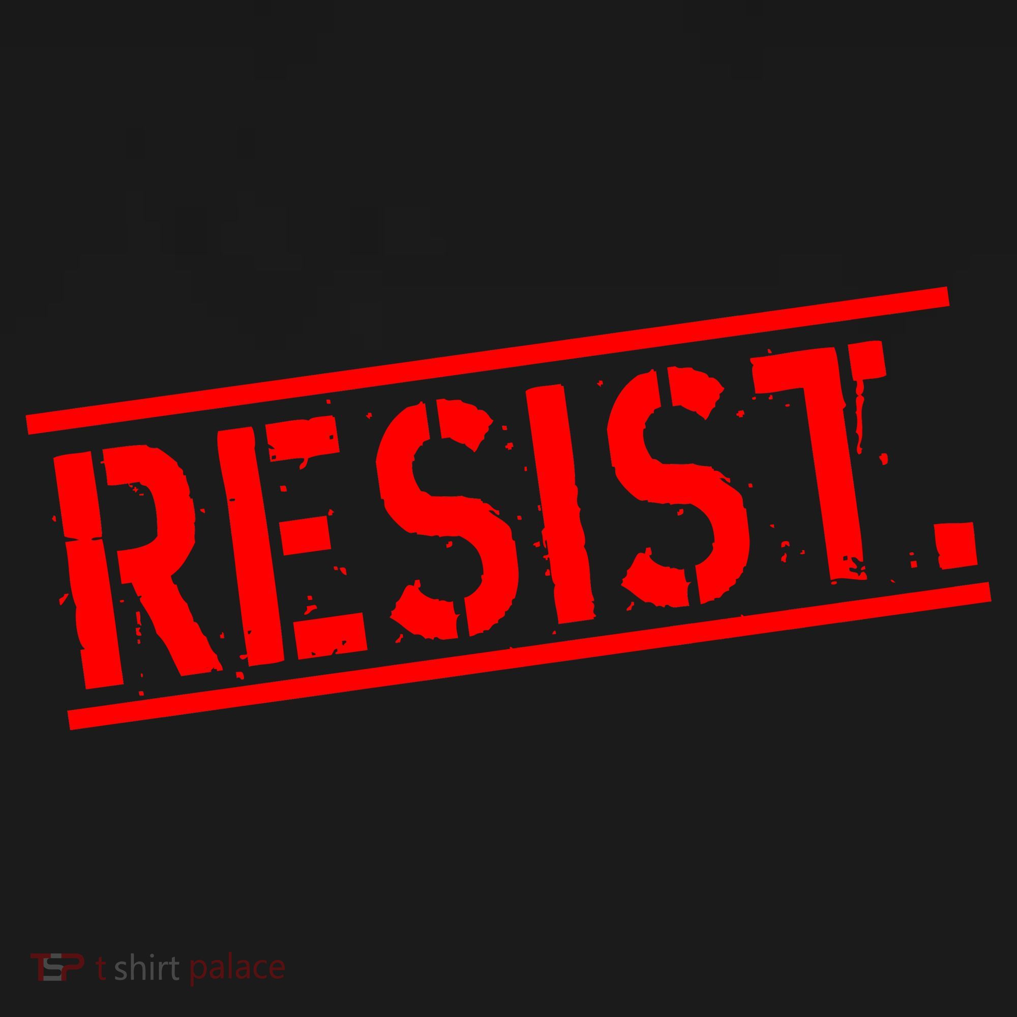Resist. Vintage Army Stamp Anti Trump Resistance T-Shirt