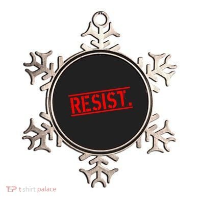 Resist. Vintage Army Stamp Anti Trump Resistance Ornament