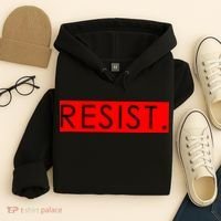 Resist Campaign Red Box Logo Anti-Trump Hoodie thumb 4