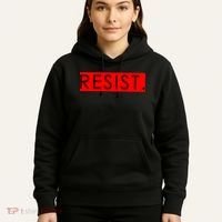 Resist Campaign Red Box Logo Anti-Trump Hoodie thumb 5