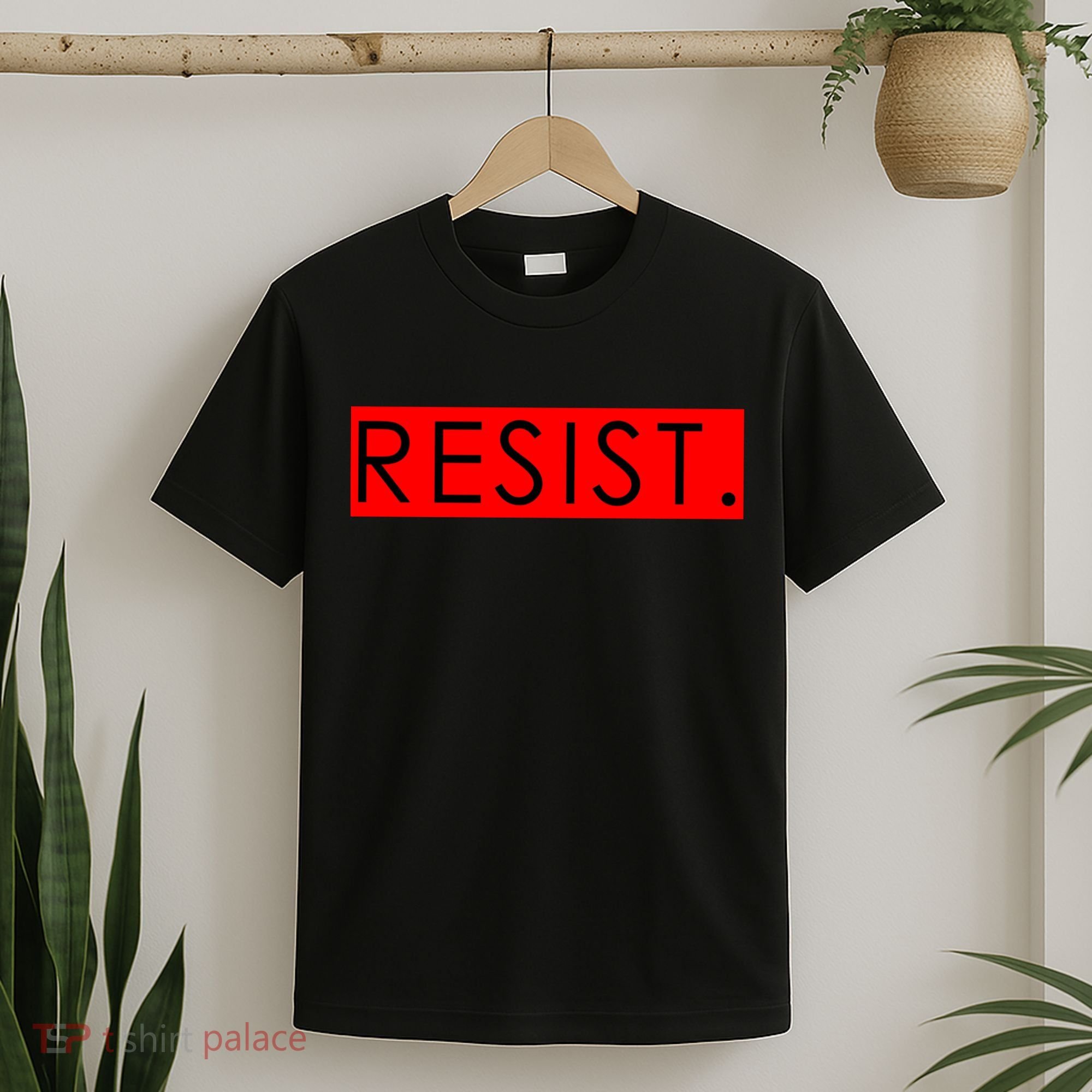 Resist Campaign Red Box Logo Anti-Trump T-Shirt
