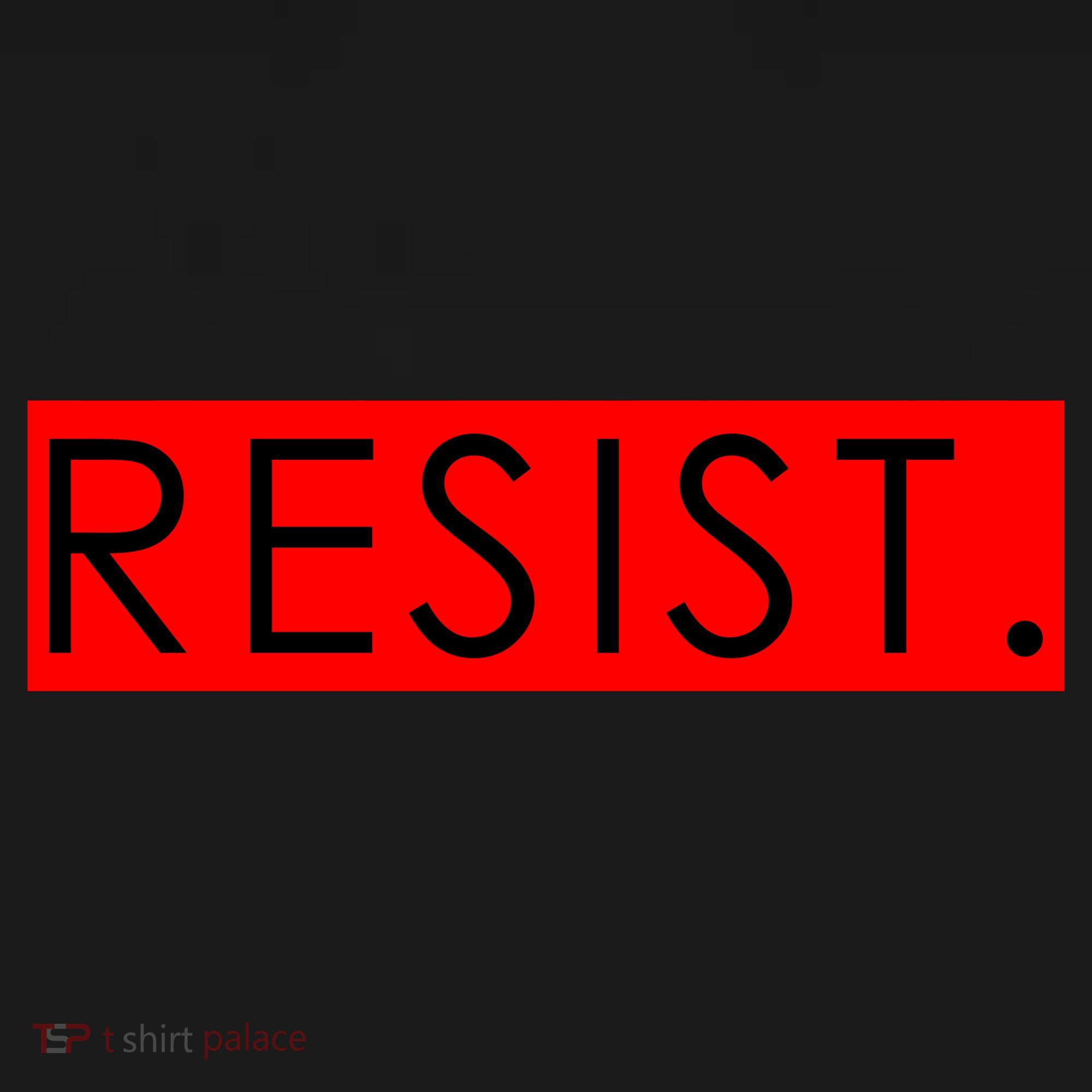 Resist Campaign Red Box Logo Anti-Trump Button