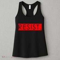 Resist Campaign Red Box Logo Anti-Trump Women's Tank Top thumb 3